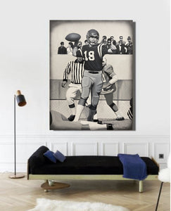 "Archie Black and White", 4ft by 3ft, Original Painting!