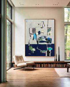 "Blue Green " 6ft by 4ft. Original Painting